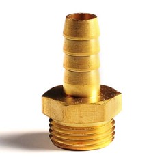Штуцер под шланг с наружной резьбой (латунь) Штуцер под шланг с наружной резьбой (латунь)
